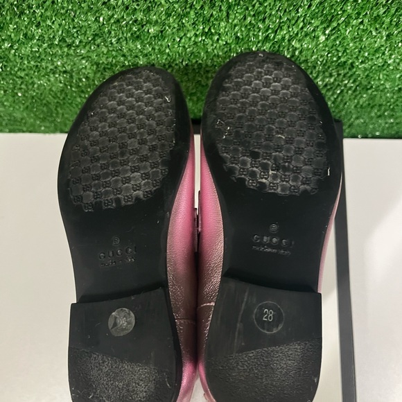 Gucci pink metallic horsebit loafers size 28 - Picture 9 of 12